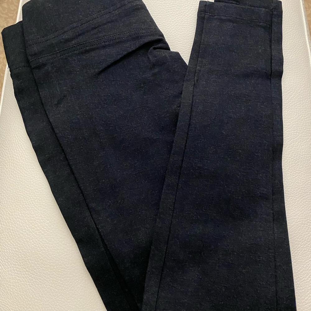 Ann Taylor LOFT Dark Blue Heathered Pullon Pants Leggins in XS NWT